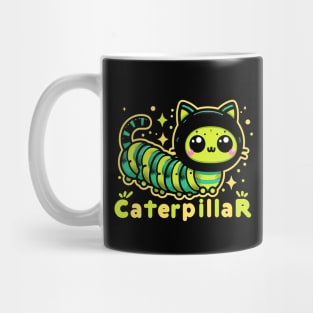 Cute Colorful Cat Caterpillar Hybrid Pun Mug